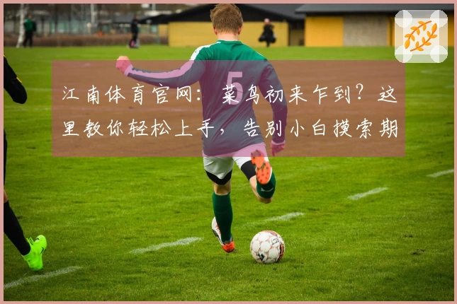 江南体育官网：菜鸟初来乍到？这里教你轻松上手，告别小白摸索期
